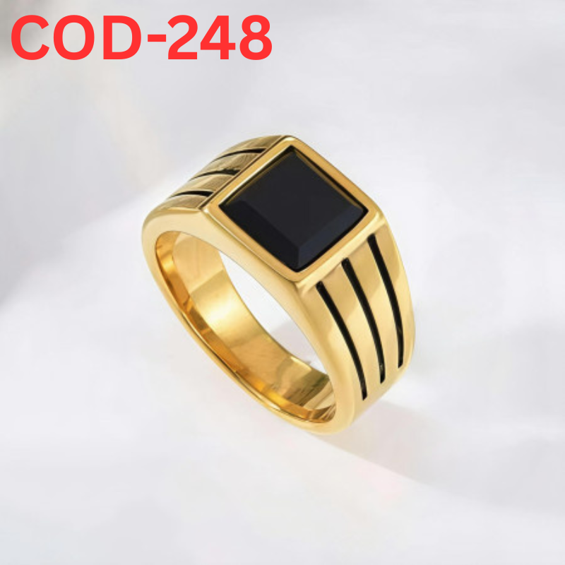 JP Italian Bio Black Stone Rings-248